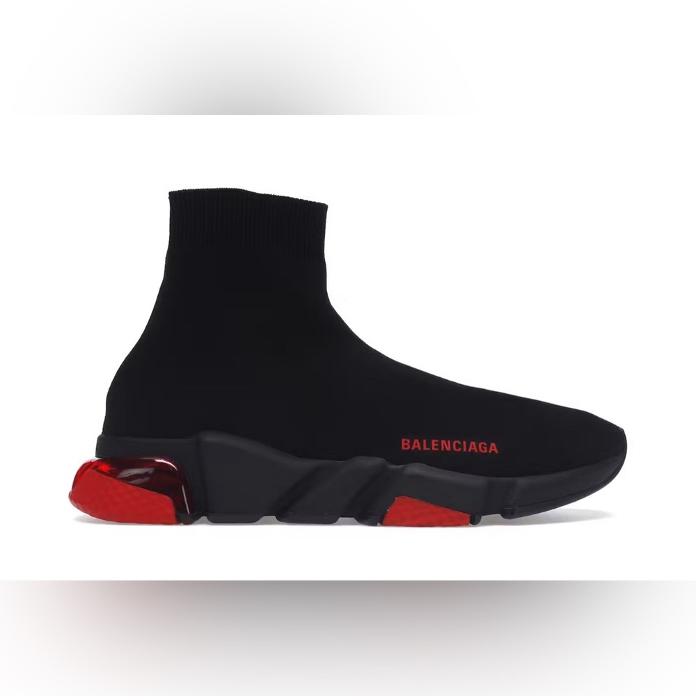 Balenciaga Speed Clearsole Red Black 6